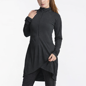 Trending Women's Modest Casual Sports <b>Top</b> Europe Quick Dry Long Sleeve Yoga Clothes Regular Breathable Lightweight All Seasons - Product Image 5