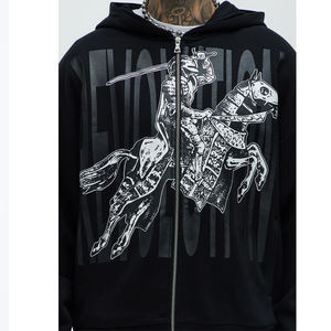 Sudadera con Capucha de Diseño Personalizado de Alta Calidad, 420 Gramos, Estilo Urbano con Diseño Geométrico de Telaraña - Product Image 2