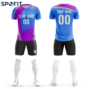 Ensembles d'uniformes de football de qualité supérieure, maillots et shorts de football imprimés par sublimation pour l'entraînement, les matchs de club et les tenues d'équipe - Product Image 2