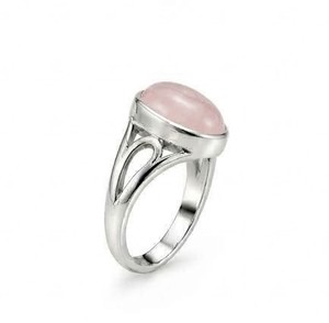 <b>Rose</b> <b>Quartz</b> Silver <b>Ring</b>, 925 Sterling Silver <b>Ring</b>, Pink Gemstone <b>Ring</b>, Oval <b>Rose</b> <b>Quartz</b> <b>Ring</b>, Handmade Statement <b>Ring</b> - Product Image 3