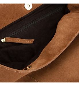 2025 Custom Luxury Suede Leather Hobo <b>Handbag</b> for Women High Quality Bag with Custom Logo Manufactured Lady Hobo Hand Bag - Product Image 4