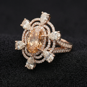 Anillo de Diamantes de Oro, Joyería Elegante y con Estilo para Bodas, Compromisos, Fiestas y Uso Diario - Product Image 4