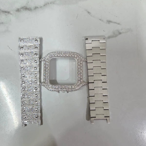 Reloj de Lujo con Diamantes Moissanite VVS, Estilo Hip Hop, Acero Inoxidable, Cuadrado de 40 mm, Movimiento Mecánico Miyota, Fecha Automática, Esfera Analógica, Caja Completamente con Diamantes - Product Image 4