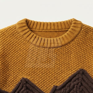 Modern Men <b>Jumper</b> <b>Warm</b> Knit Pullover Sweater Casual Winter Clothing Soft Fabric Ribbed Cuffs Hem And Comfortable Everyday Fit - Product Image 6