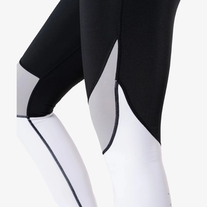 Leggings de yoga taille haute pour femme, longueur cheville, respirants, antibactériens, en polyester/nylon, coupe ajustée, effet ventre plat, taille élastique - Product Image 2