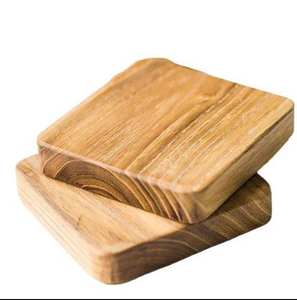 Modern design wooden coasters with brown finished ideal for office and home - Product Image 2