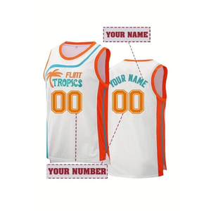 Camiseta de Baloncesto Personalizada de Houston, Roja, Sin Mangas, Sublimada, Unisex, de Secado Rápido, de Poliéster, para Equipos Adultos - Product Image 4