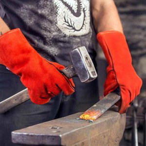 Gants de soudage en cuir de vachette de haute qualité, résistants à la chaleur et aux étincelles, ignifuges, pour travaux lourds et lutte contre les incendies - Product Image 5