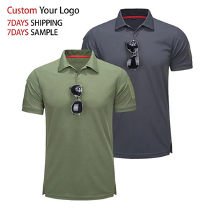 Camiseta Polo Personalizada con Logotipo de su Propia Marca, Cuello Alto, Manga Corta, Poliéster de Secado Rápido, Camisetas Polo para Hombre - Product Image 5