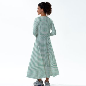 EffiPrint Abito <span class=keywords><strong>da</strong></span> ballo personalizzato a maniche lunghe <span class=keywords><strong>da</strong></span> donna con stampa su richiesta - Product Image 2