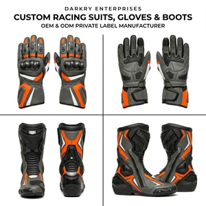 Combinaison de course moto en cuir sur mesure OEM Moto GP, équipement de protection en cuir de vachette, combinaisons de pilotage sur circuit, fabricant de marques privées - Product Image 5