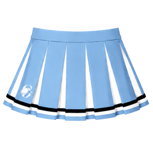 Ensemble d'uniforme de cheerleading bleu clair, haut sans manches à col en V, jupe plissée, tenue de sport pour équipe athlétique, performance de danse, entraînement - Product Image 6