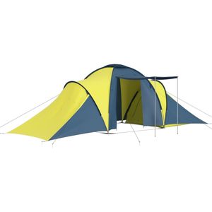 Tente de camping bleue et jaune pour 6 personnes - Product Image 2