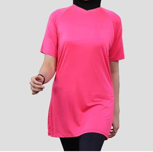 Custom Hot Selling Women <b>Islamic</b> Muslims Modest T-Shirts Elongated Tall For Females Breathable Plus Size Streetwear Modest Shirt - Product Image 6