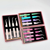 Nueva Colección 2023 HARL Instrumentos de Belleza Marca Privada Pinzas Profesionales de Acero Inoxidable para Extensión de Pestañas