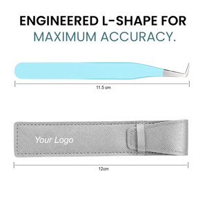 แหนบต่อขนตาแบบเส้นใย ปลายแหนบรูปตัว L งอ 90 องศา ยี่ห้อ Bahasa - Product Image 5