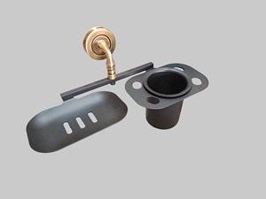 Porte-serviettes en acier inoxydable et aluminium de qualité supérieure fabriqués en Inde, ensemble de quincaillerie de bain au design moderne avec finition brossée pour un usage domestique - Product Image 6