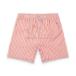 Pantalones de playa de verano de alta calidad de fábrica de China, pantalones cortos de natación de Surf de secado rápido informales para hombre, pantalones cortos vocacionales a rayas para hombre - Product Image 3