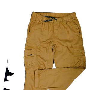 กางเกงขายาวคาร์โก้ของผู้ชายกางเกงกันยับสำหรับทำงานสไตล์หลวมกางเกงซักสีแบบยับ - Product Image 6