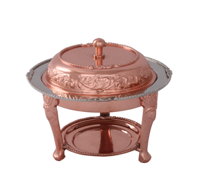 Calentador de Comida Tipo Buffet de Acero Inoxidable Dorado de Lujo con Tapa, Juego de Recipientes para Servir Comida para Hoteles y Catering - Product Image 6