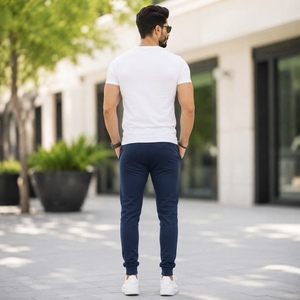 High Quality Professional <b>Men's</b> Lightweight Dark Wash Casual Outdoor <b>Trousers</b> Breathable Windproof Pleated Front - Product Image 2