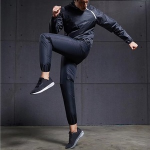 Sauna Suit with Hood Sweat Suit Hot Waist <b>Trainer</b> <b>Waterproof</b> Fitness Gym Running Boxing MMA Heat Trapping MMA Sauna Suits Men - Product Image 5
