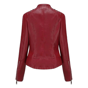 Chaqueta de cuero genuino para mujer, diseño y color personalizables, chaquetas de cuero para mujer adulta, chaquetas para mujer - Product Image 3