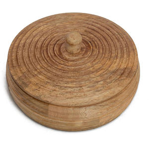 Logo personnalisé écologique fabriqué à la main en bois de manguier pot alimentaire couvercle durable élégant fonctionnel pour servir stockage approvisionnement en gros - Product Image 6