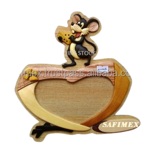 Plaques en bois Cadre photo Intarsia Woodcrafts Haute qualité de l'usine du Vietnam Personnaliser la conception dans de nombreux thèmes - Product Image 6