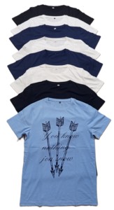 เสื้อยืดผู้ชายคอกลมผ้าคอตตอนพิมพ์ลายเป็นกลุ่มตัวอักษรออกแบบได้ตามที่ต้องการใหม่ - Product Image 6