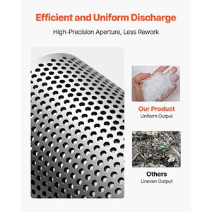 Rete in Acciaio di Alta Qualità e Durevole da 0,236 Pollici/6 mm per Trituratore di Plastica, Compatibile con Materiali PP e PVC - Product Image 4