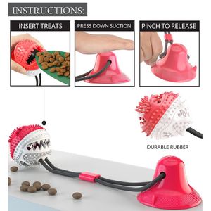 Giocattolo da Masticare per Cani Grip N' Play, Palla Dispensatrice di Snack con Ventosa - Product Image 3