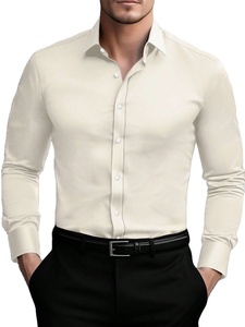 Camisa de corte recto en tela 100% algodón. Mangas largas, sin bolsillo, y disponible en una variedad de colores. - Product Image 2