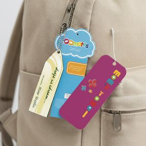 Étiquettes suspendues en papier personnalisables Disha Communications pour présentation de vêtements, utilisation intérieure/extérieure - Product Image 1