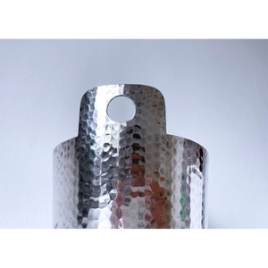 Durable Metal <b>Ice</b> Bucket With Double Wall Hammered Design Insulation Keeps <b>Ice</b> Solid Longer Perfect For Bars Restaurants & Home - Product Image 1