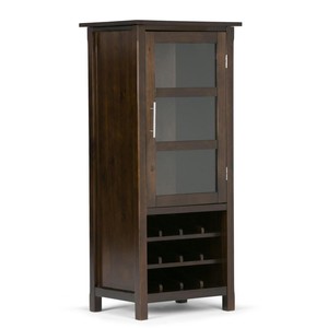 Meuble à vin vintage en bois de Sheesham - Porte-bouteilles 4 places - Vente en gros Inde - Product Image 6