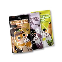 Thé aux bulles de tapioca RTD à emporter en canette avec des boules de konjac et des ingrédients aromatisés 250 ml, à secouer avant de boire, Madam Hong