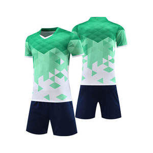 High Quality Custom Soccer Uniform Personalized Name Number Short Sleeve Quick Dry 100% Polyester Football Shirt - Product Image 5