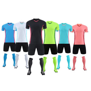 Custom Adult Football Jersey Set 100% Polyester Quick Dry Sublimation Soccer Uniform Short Sleeve Personalized Team Kits OEM Who - Product Image 6