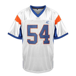 Maillot de football américain respirant à manches courtes fabriqué au Pakistan, couleur personnalisée, maillot d'équipe - Product Image 1