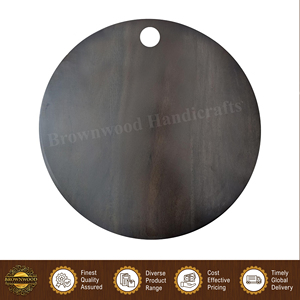 Fournisseur en gros de planches à découper rondes en bois d'acacia de qualité standard pour hôtels et restaurants, usage en cuisine - Product Image 5