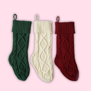Calcetines Navideños Tejidos para Decoración del Hogar, Alta Calidad, Disponibles para Venta al Por Mayor, Hechos en Vietnam - Product Image 1