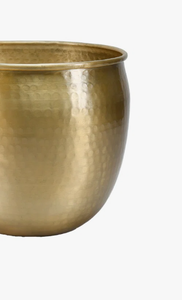 Jardinière en laiton d'inspiration vintage, plantes d'intérieur élégantes pour décor de jardin, design rond et élégant pour motif carré de salon - Product Image 6