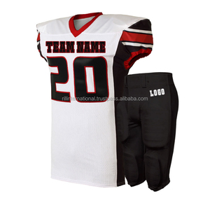 Men’s American Football Uniform Set Custom Logo Team Jersey Pants Factory Direct American Football Team Uniform Set - Product Image 2