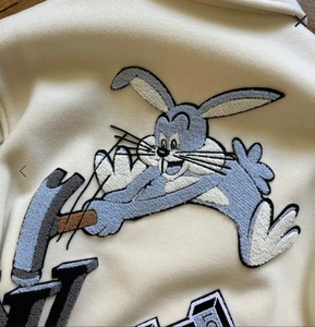 Custom Vintage Fleece Body PU <b>Synthetic</b> <b>Leather</b> Sleeves Varsity Jacket High Quality Screen Printing Chenille Patches Jackets - Product Image 3
