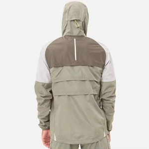 Completo Estivo da <span class=keywords><strong>Uomo</strong></span> Personalizzato con Logo, Nuovo Design, Stampa Serigrafica, Set Due Pezzi: Pantaloncini e <span class=keywords><strong>T</strong></span>-<span class=keywords><strong>Shirt</strong></span>, Giacca a Vento in Nylon a Contrasto Colore - Product Image 3