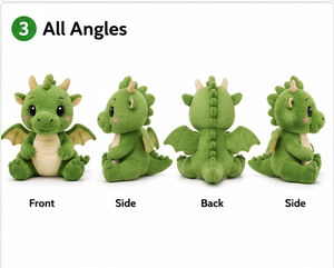 Lindo Peluche de Dragón, Juguete de Peluche de Dibujos Animados, Muñeco de Dragón Kawaii para Bebés, Regalo para Niños, Juguete de Peluche Súper Suave para Abrazar - Product Image 4