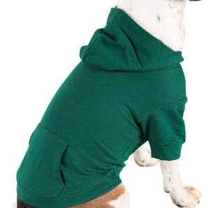Ropa para mascotas, sudadera cómoda de algodón y forro polar sólido para perros, ropa protectora cálida para exteriores para todas las estaciones, ropa a juego para perros y dueños - Product Image 5