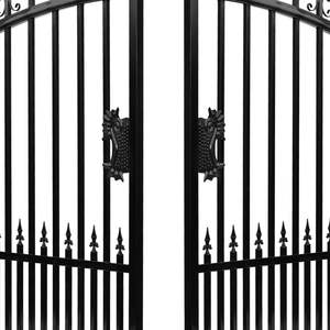 Puerta <span class=keywords><strong>de</strong></span> Entrada <span class=keywords><strong>de</strong></span> Hierro Forjado <span class=keywords><strong>de</strong></span> Lujo Prima, Diseño Artesanal, Medida Personalizada para Instalar - Product Image 5