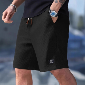 Pantalones Cortos Deportivos para Hombre, con Logotipo Frontal, Cordón Ajustable, Cintura Media, Ligeros, Transpirables, de Secado Rápido, Casuales, de Verano, 100% Poliéster - Product Image 4